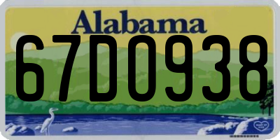 AL license plate 67DO938