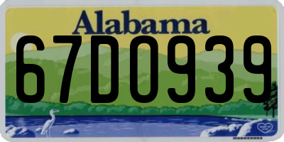 AL license plate 67DO939