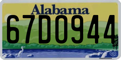 AL license plate 67DO944