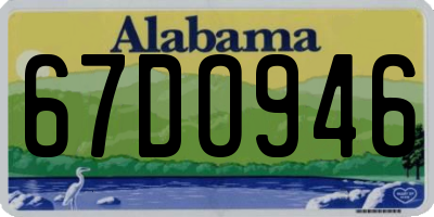 AL license plate 67DO946