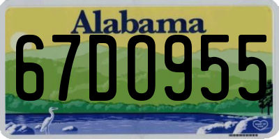 AL license plate 67DO955