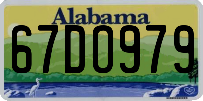 AL license plate 67DO979