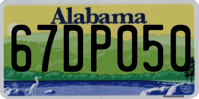 AL license plate 67DP050