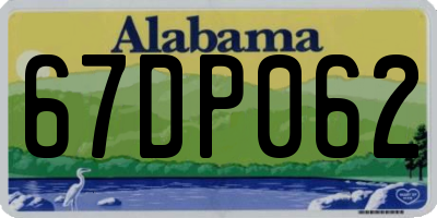 AL license plate 67DP062