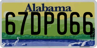 AL license plate 67DP066