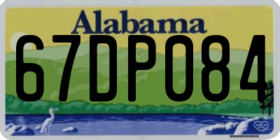 AL license plate 67DP084