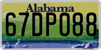 AL license plate 67DP088