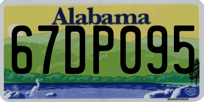 AL license plate 67DP095
