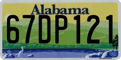 AL license plate 67DP121