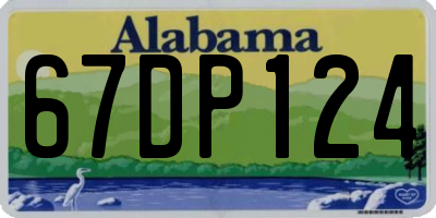 AL license plate 67DP124