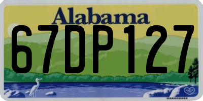 AL license plate 67DP127