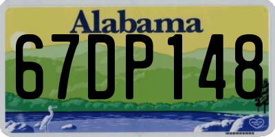 AL license plate 67DP148