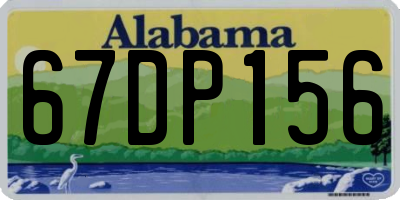 AL license plate 67DP156