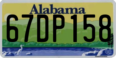 AL license plate 67DP158