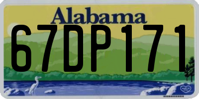 AL license plate 67DP171