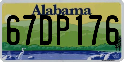 AL license plate 67DP176