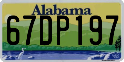 AL license plate 67DP197