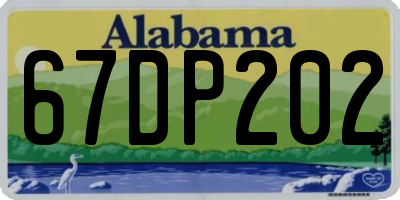 AL license plate 67DP202