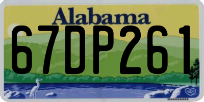 AL license plate 67DP261