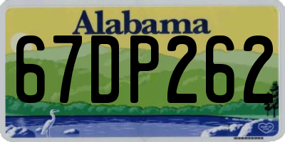 AL license plate 67DP262