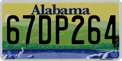 AL license plate 67DP264