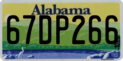 AL license plate 67DP266