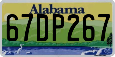 AL license plate 67DP267