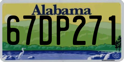 AL license plate 67DP271