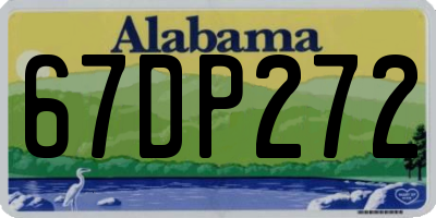 AL license plate 67DP272