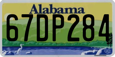 AL license plate 67DP284