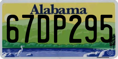 AL license plate 67DP295