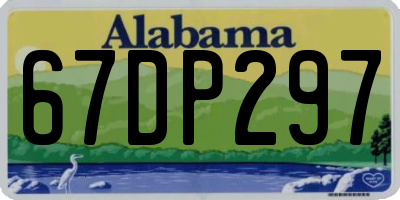 AL license plate 67DP297