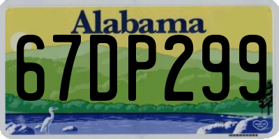 AL license plate 67DP299