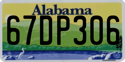 AL license plate 67DP306