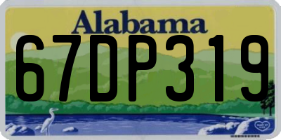 AL license plate 67DP319