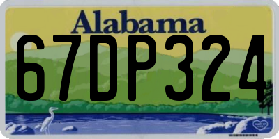 AL license plate 67DP324