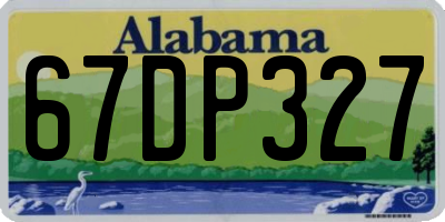 AL license plate 67DP327