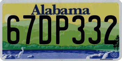 AL license plate 67DP332