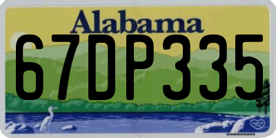 AL license plate 67DP335