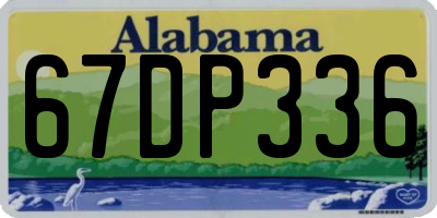 AL license plate 67DP336