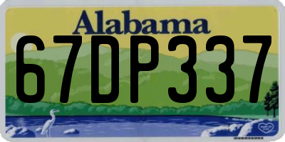 AL license plate 67DP337