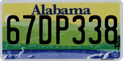 AL license plate 67DP338