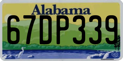 AL license plate 67DP339