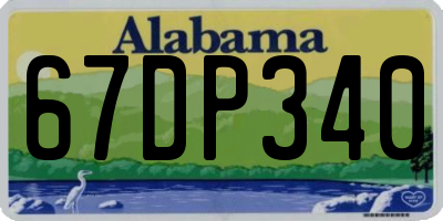 AL license plate 67DP340