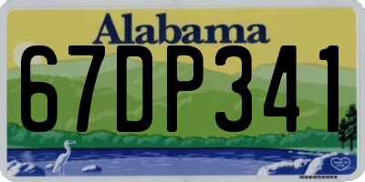 AL license plate 67DP341