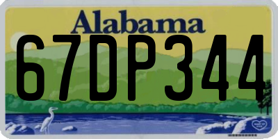 AL license plate 67DP344