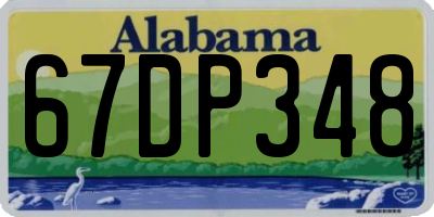 AL license plate 67DP348