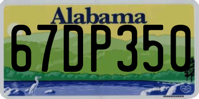 AL license plate 67DP350