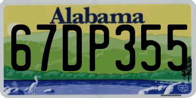 AL license plate 67DP355