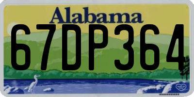 AL license plate 67DP364